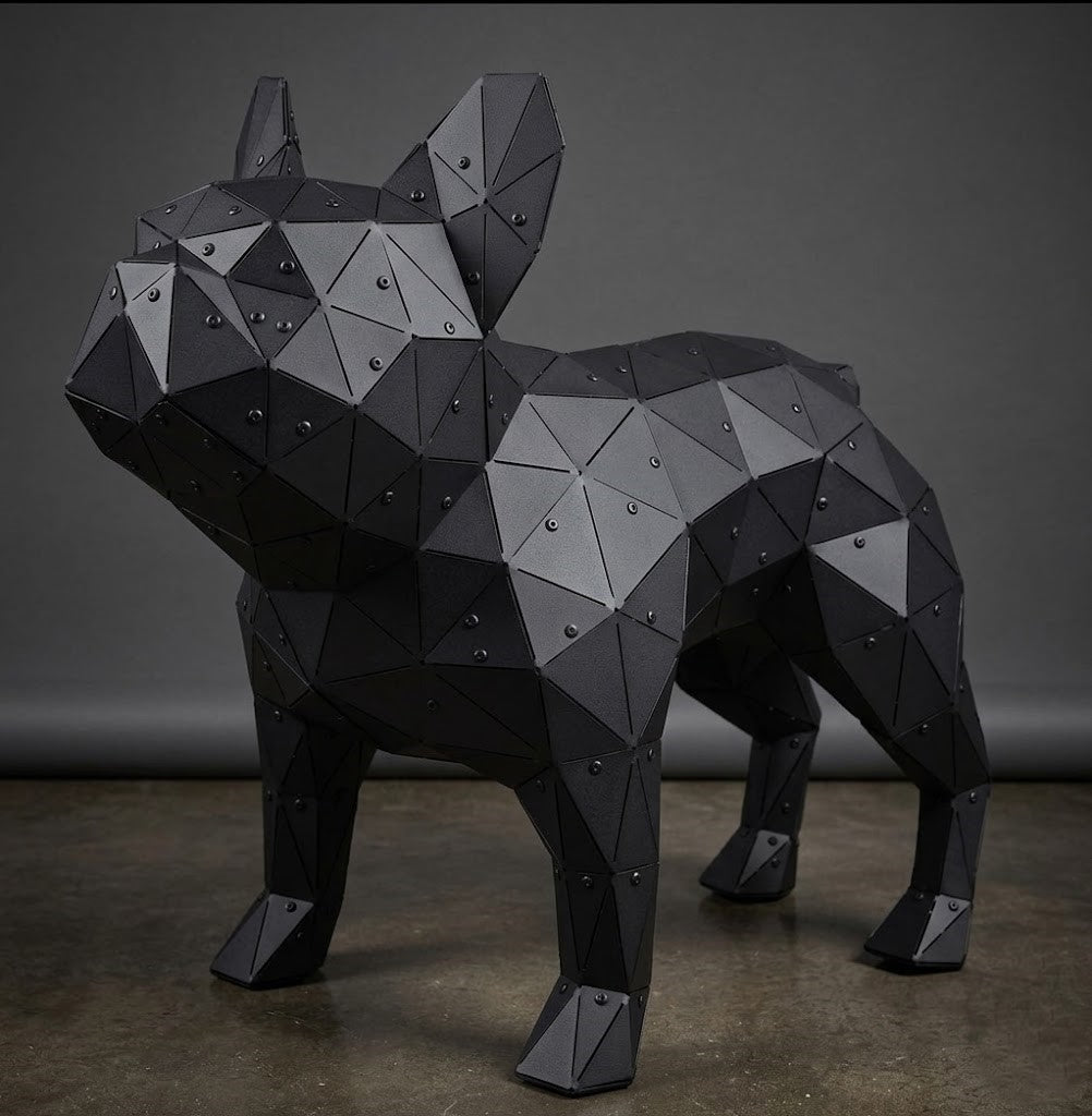 Metal French Bulldog Heykeli - Kendin Yap!