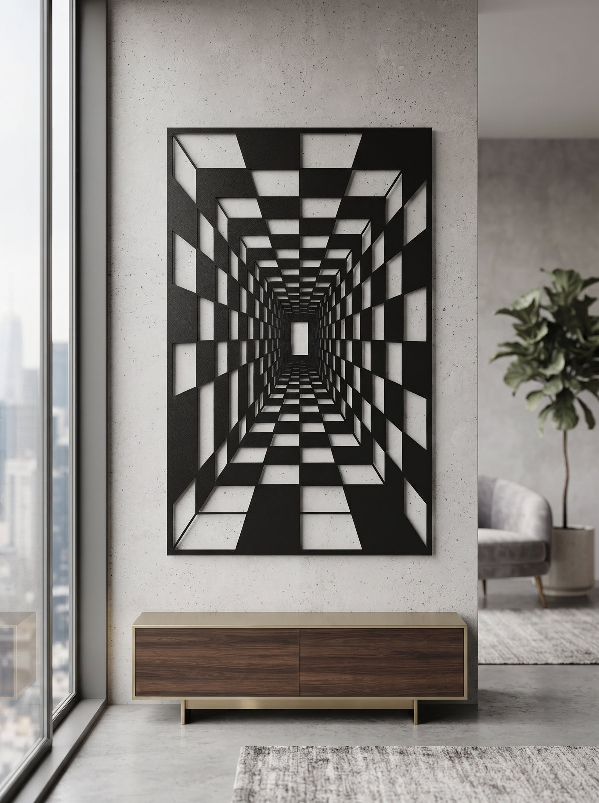 3D PERSPEKTIF METAL TABLO